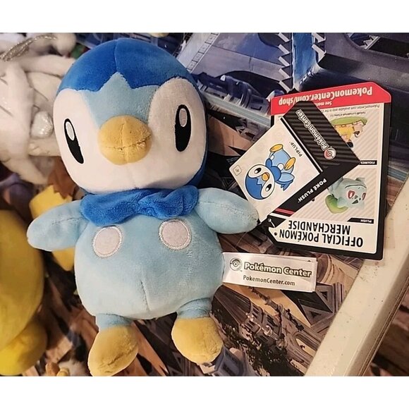 Pokemon Center Original Piplup Poke Plush - 8 ¾ Inch - Picture 1 of 4